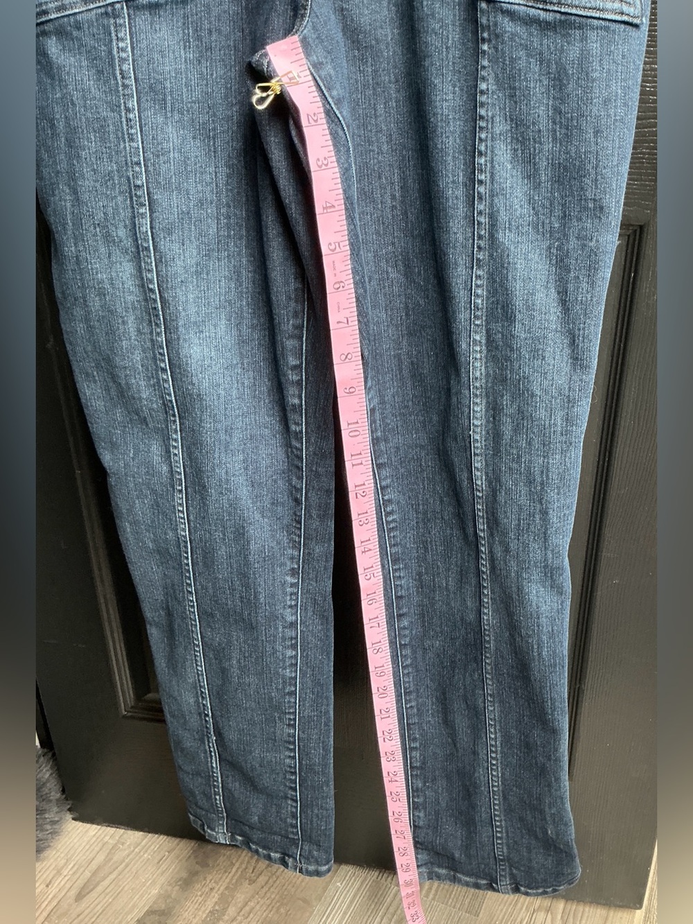 Women’s Blue Denim Workwear Jumpsuit - Classic Utility Style - Picture 11 of 14